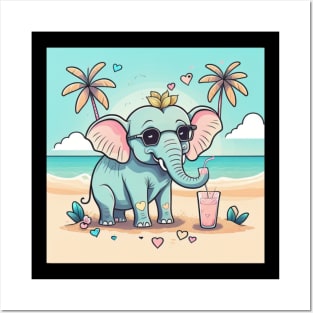 Sunny Sands and Elephant Friends Posters and Art